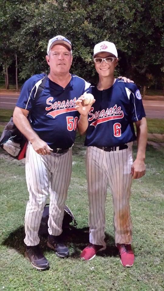 Steven in baseball uniform